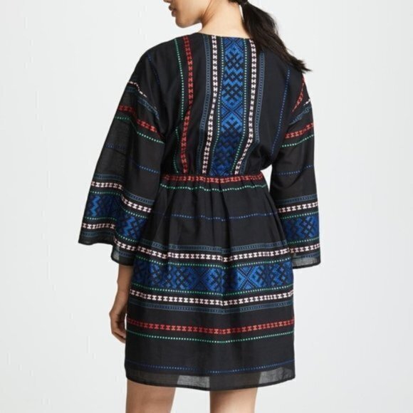 New Joie Shada V-Neck‎ Embroidered Knit Dress - Picture 5 of 5